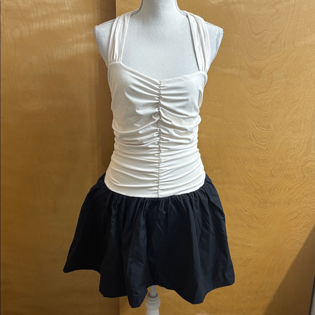 Nwt Maeve Anthropologie Halter Twofer Mini Dress Size M